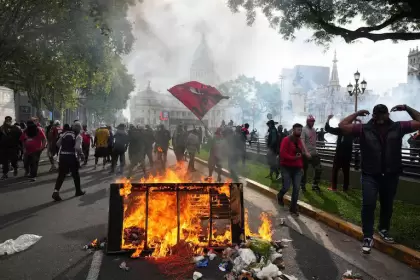 Imágenes de la marcha de jubilados del miércoles 12