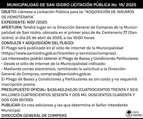 san isidro l19