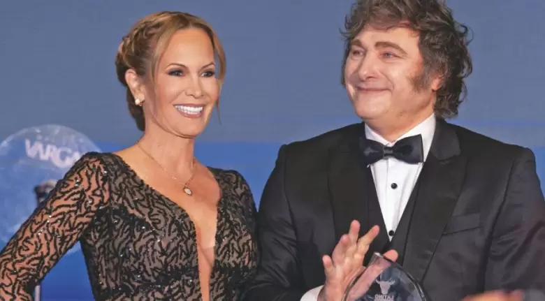Javier Milei y Natalia Denegri serán premiados junto a Donald Trump