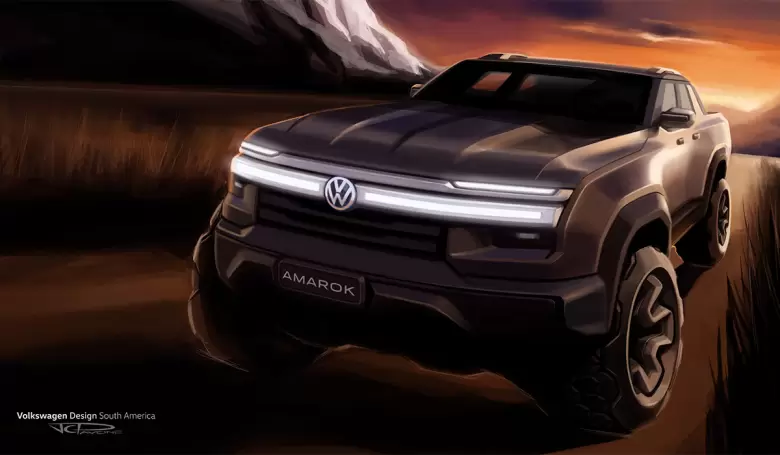 El teaser oficial de la Nueva Amarok fue el único detalle que se brindó desde la automotriz.