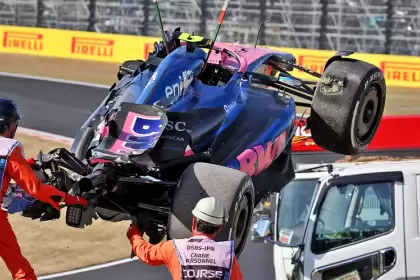 Así quedo el auto de Doohan tras el fuerte accidente que protagonizó en la segunda práctica libre del Gran Premio de Japón