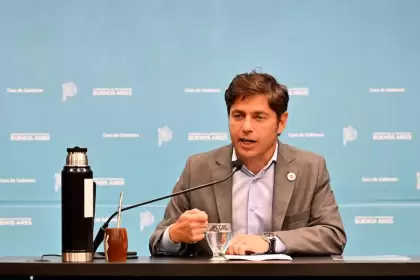 El gobernador Axel Kicillof