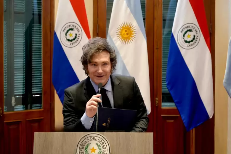Javier Milei en Paraguay