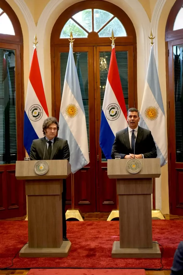 Javier Milei en Paraguay