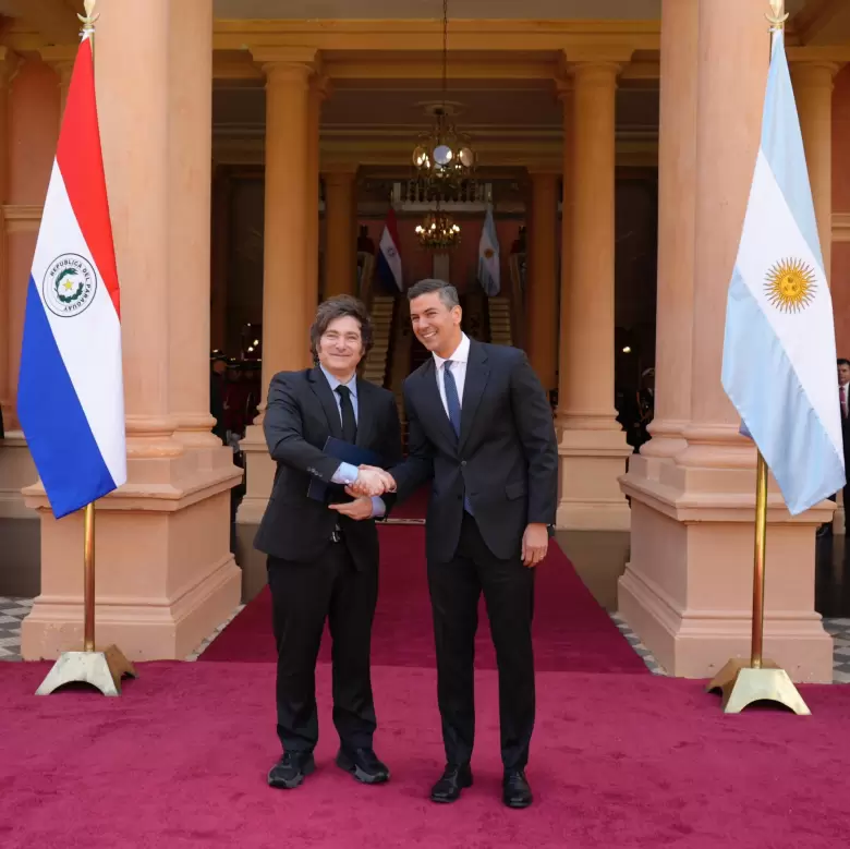 Javier Milei en Paraguay
