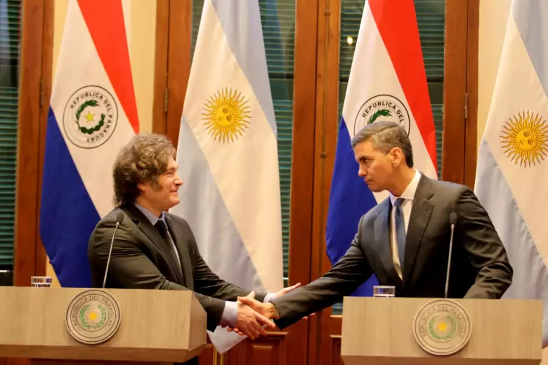 Javier Milei en Paraguay