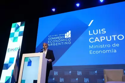 Luis Caputo en la Expo EFI de 2024.