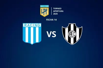 Racing y Central Córdoba se enfrentan por la fecha 14 del Grupo A del Torneo Apertura 2025
