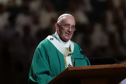 El Papa Francisco en el Madison Square Garden durante un viaje de cinco días a los Estados Unidos en 2015.