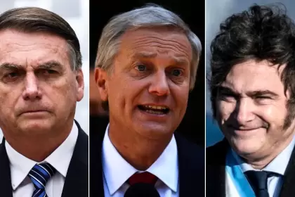 Jair Bolsonaro, José Antonio Kast y Javier Milei