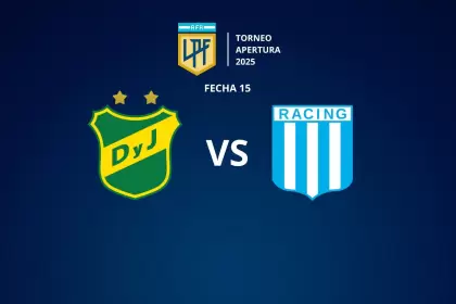 Defensa y Justicia y Racing se enfrentan por la fecha 15 del Grupo A del Torneo Apertura 2025