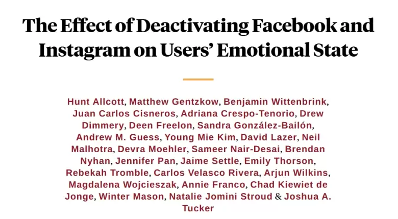 Desconectarse de Facebook e Instagram mejora el estado emocional, según un estudio científico sin precedentes