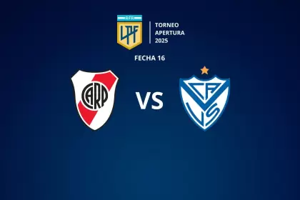 River y Vélez se enfrentan por la fecha 16 del Grupo B del Torneo Apertura 2025