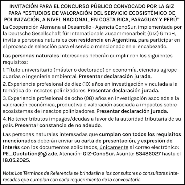 Anuncio público PoliLAC AR