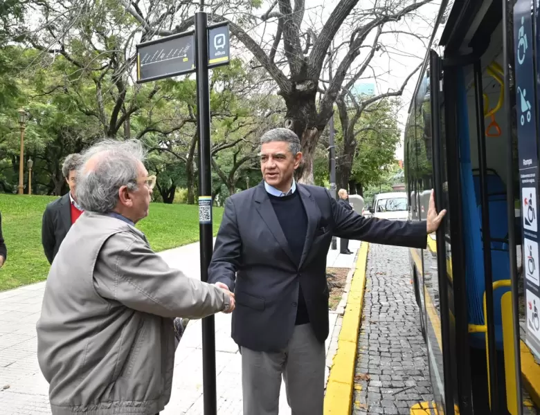 Jorge Macri, orgulloso de los buses eléctricos: "Trajimos la última tecnología del mundo"