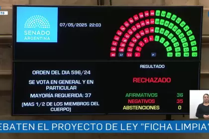 Cayó Ficha Limpia: uno por uno, así votaron los senadores