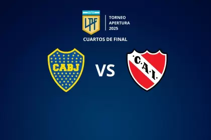 Boca e Independiente se enfrentan por los cuartos de final del Torneo Apertura 2025