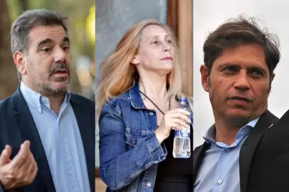 Cristian Ritondo, Karina Milei y Axel Kicillof