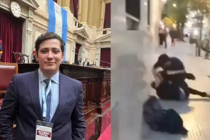 El video viral del periodista libertario Mariano Pérez a las piñas en la calle por tener "cara de kuka"