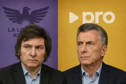 Javier Milei y Mauricio Macri.