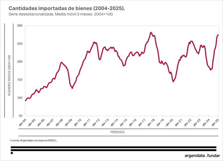 "Las cantidades importadas están cerca de romper el récord histórico de principios de 2018", dice Fundar