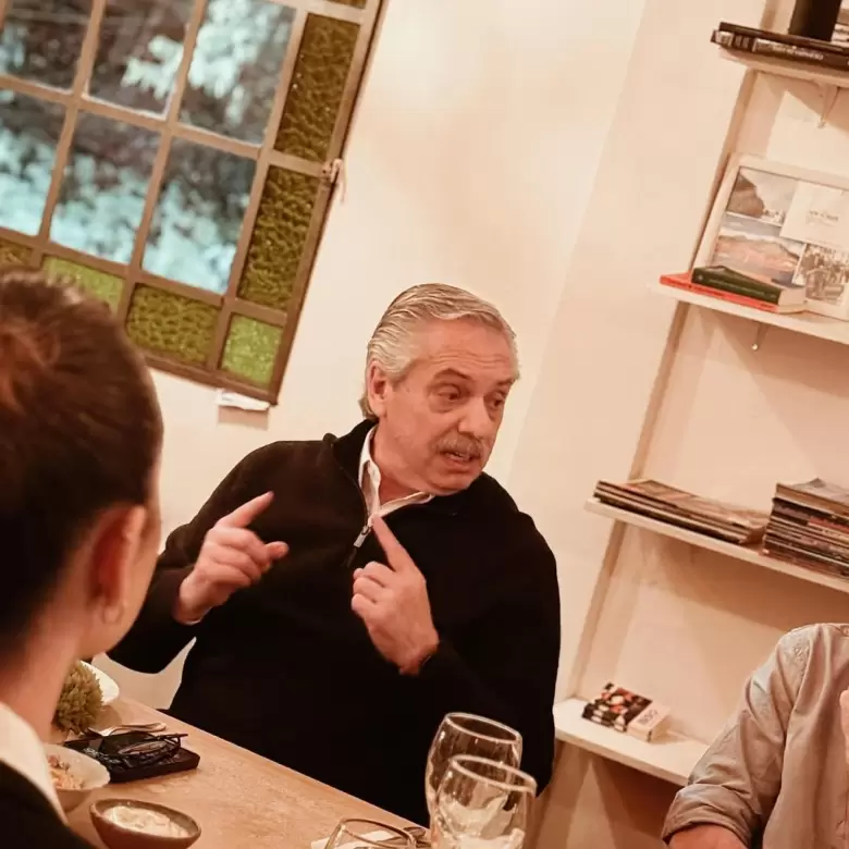 Alberto Fernández en Casa Moema.