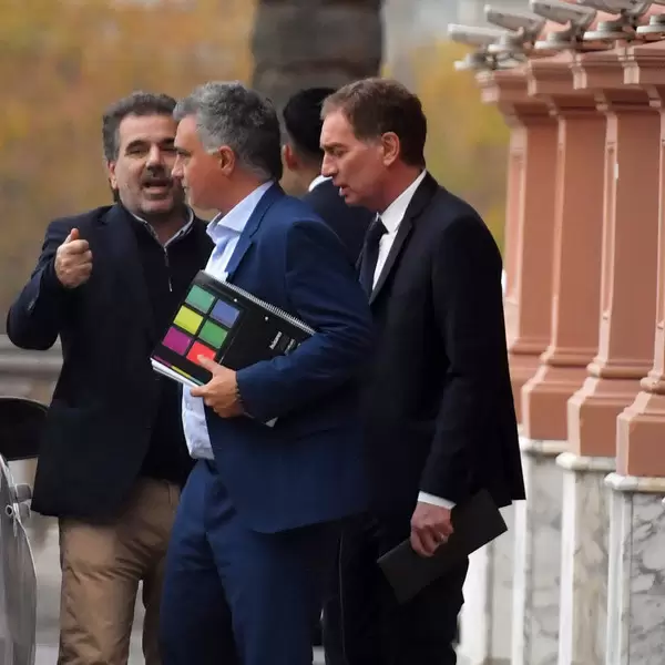 Cristian Ritondo, Sebastián Pareja y Diego Santilli