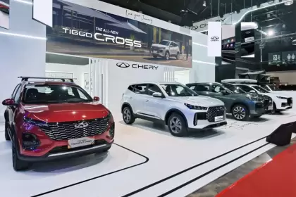 La nueva gama de productos de Chery presentada este año en Malasia.