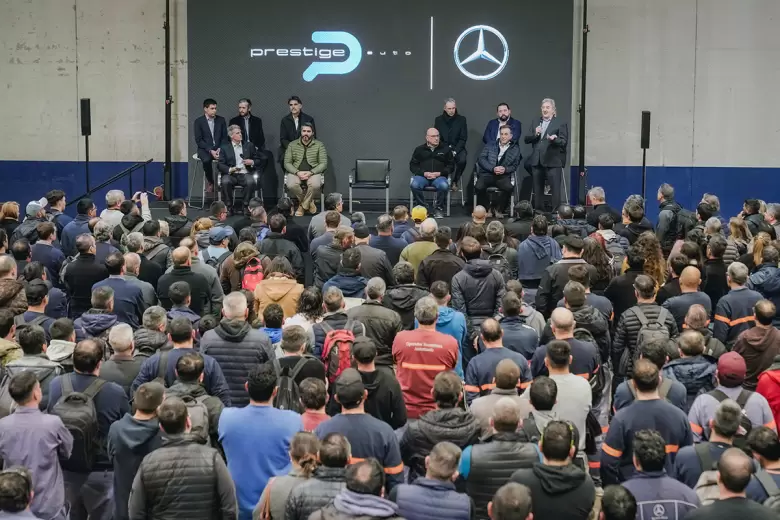Daniel Herrero, CEO de Prestige Auto, fue el encargado de hacer el anuncio de inversión.