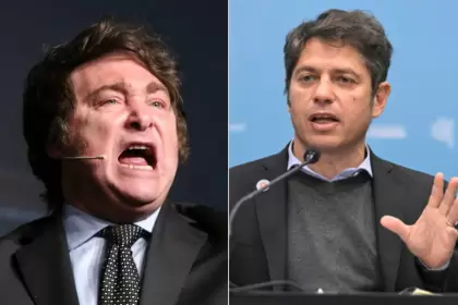 Milei y Kicillof.