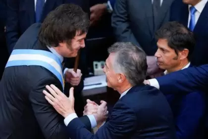 Milei, Macri y Kicillof.