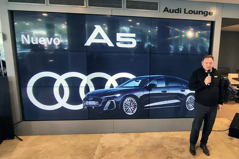 Wittstatt destacó que el Nuevo Audi A5 llega con un precio incluso menor al que se vende en Alemania.