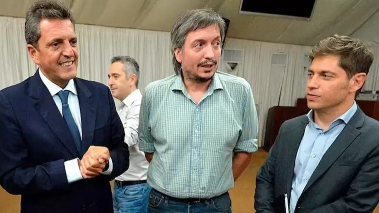 Massa, Máximo Kirchner y Kicillof