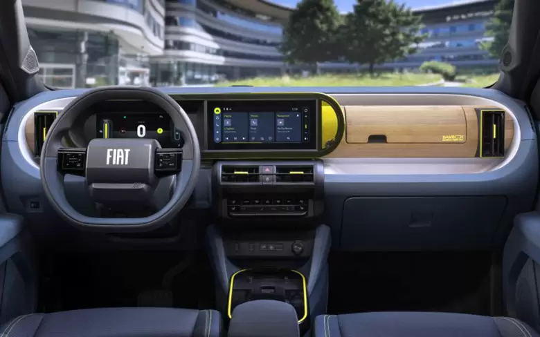 Aunque no parezca, el tablero del nuevo hatch de Fiat luce parte lo que alguna vez fue un envase descartable.