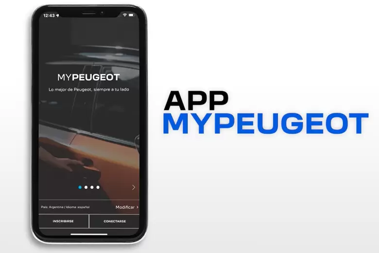 La app My Peugeot está disponible para iOS y Android.