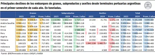 Ni China, ni India: este es el país que más le compra al agro argentino en 2025