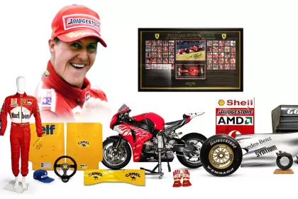Parte de la colección de Schumacher sale a subasta.