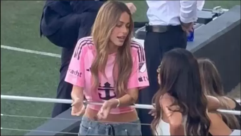 Tini Stoessel y Antonela Roccuzzo se Encuentran en la Presentación de Rodrigo De Paul en Inter Miami
