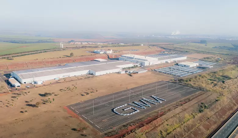 Vista aérea de la planta de GWM en Iracemápolis, San Pablo.