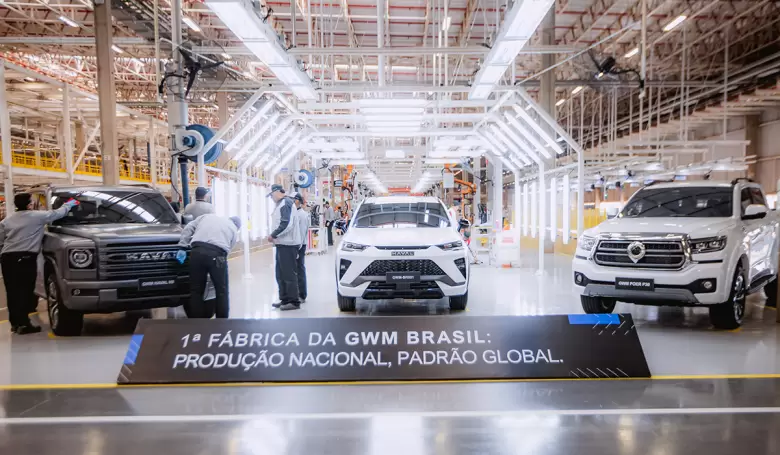 Las tres siluetas que GWM fabricará en Brasil en esta primera etapa.