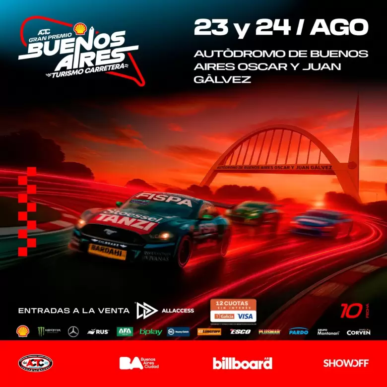 El Gran Premio Buenos Aires Turismo Carretera será una oportunidad única