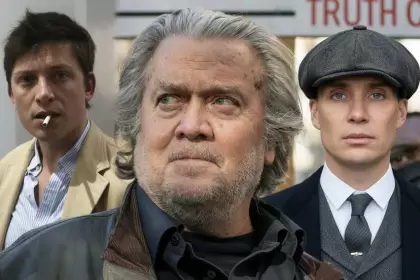 Santiago Caputo, Steve Bannon, Tommy Shleby.