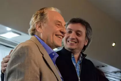 Máximo Kirchner y Carlos Heller.