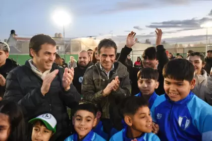 El intendente Ramón Lanús y el candidato a concejal por San Isidro, Jorge "Panadero" Álvarez.