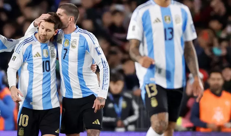 Lionel Messi y Rodrigo De Paul
