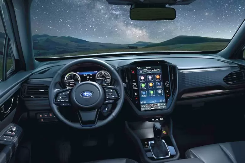 El interior y el equipamiento de tecnología y conectividad dio un salto en la Nueva Forester.