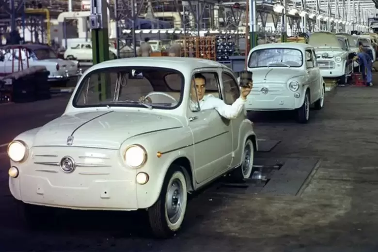 El Fiat 600 fue el primer modelo que salió de las instalaciones ubicadas en el partido de Tres de Febrero.