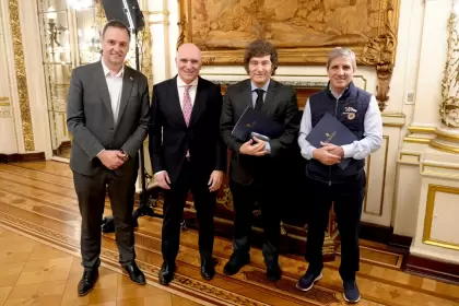 Adorni, Espert, Milei y Caputo.