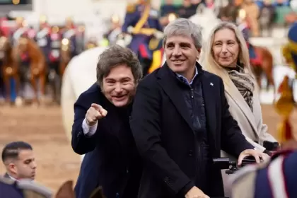 Milei, Caputo y Karina Milei