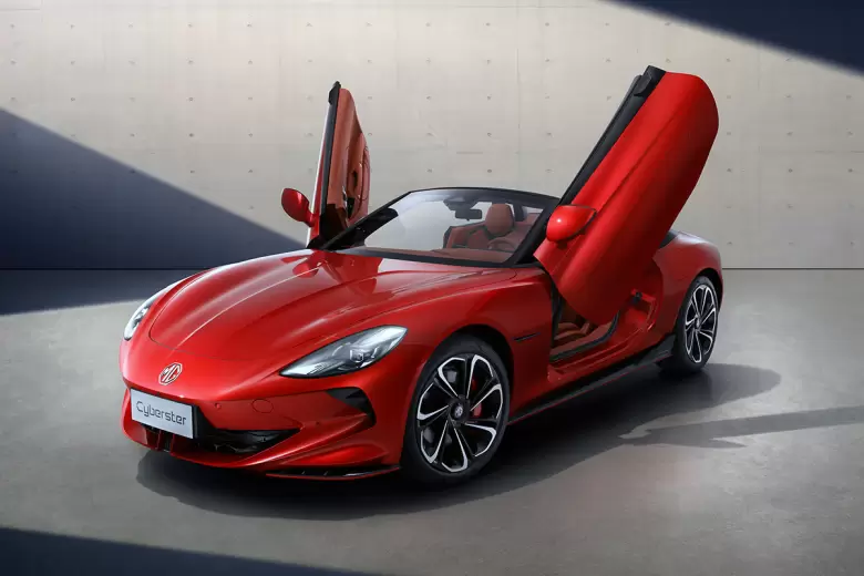 El exclusivo Cyberster es un roadster bi-plaza 100% eléctrico con tracción en las cuatro ruedas.